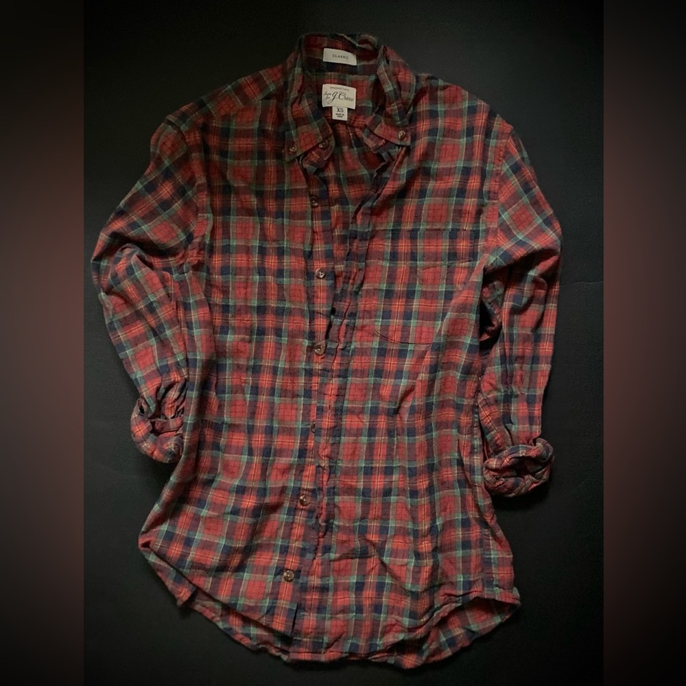 J Crew Brushed twill shirt Men XS